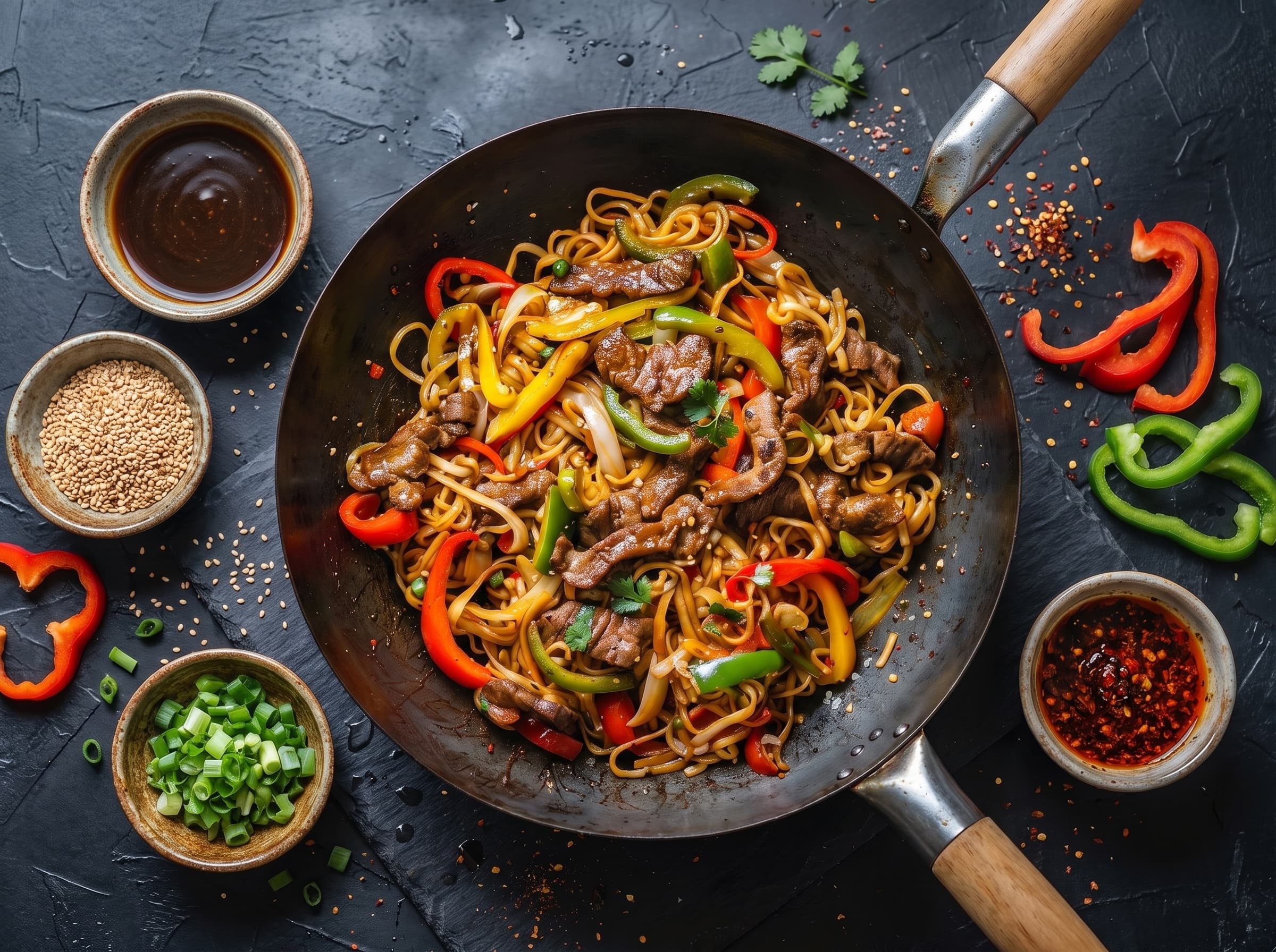30-Minute Beef Lo Mein ingredients