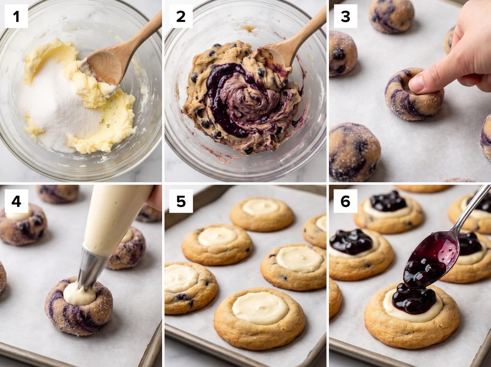 Blueberry Cheesecake Cookies — step 3