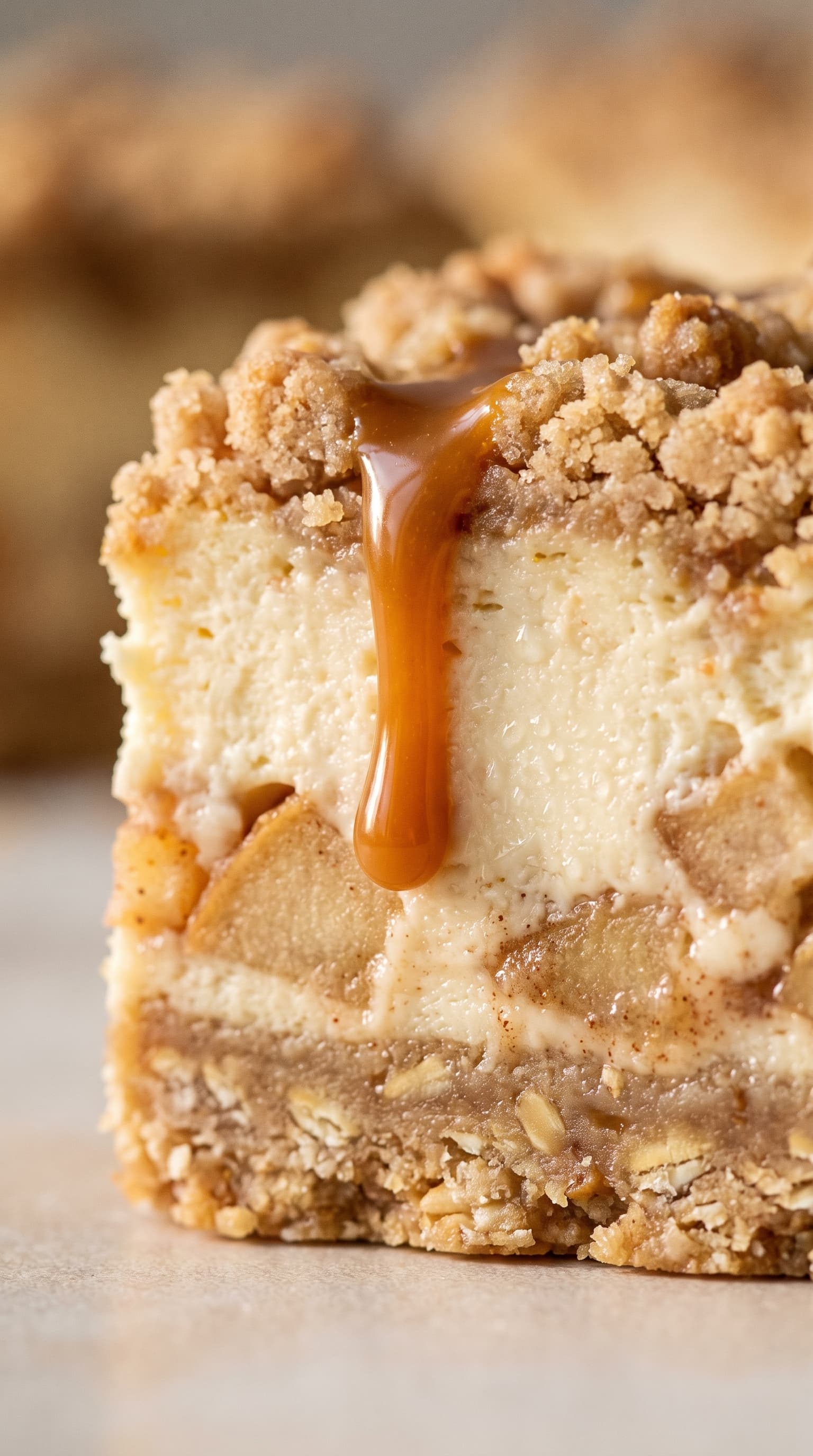 Caramel Apple Cheesecake Bars