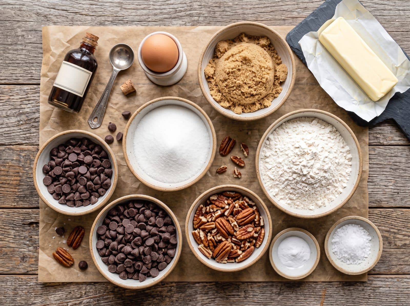 Chocolate Chip Pecan Cookies ingredients