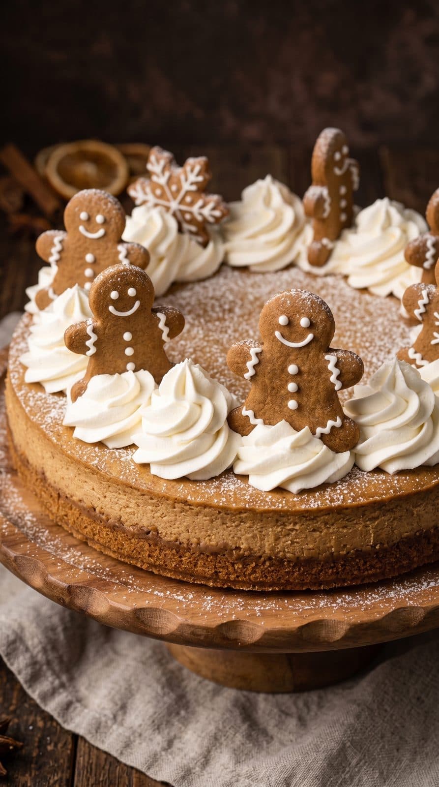 Creamy Gingerbread Cheesecake