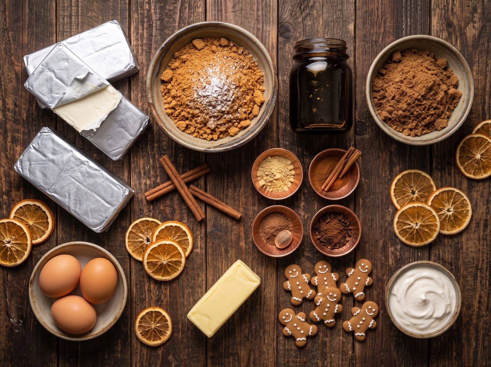 Creamy Gingerbread Cheesecake ingredients