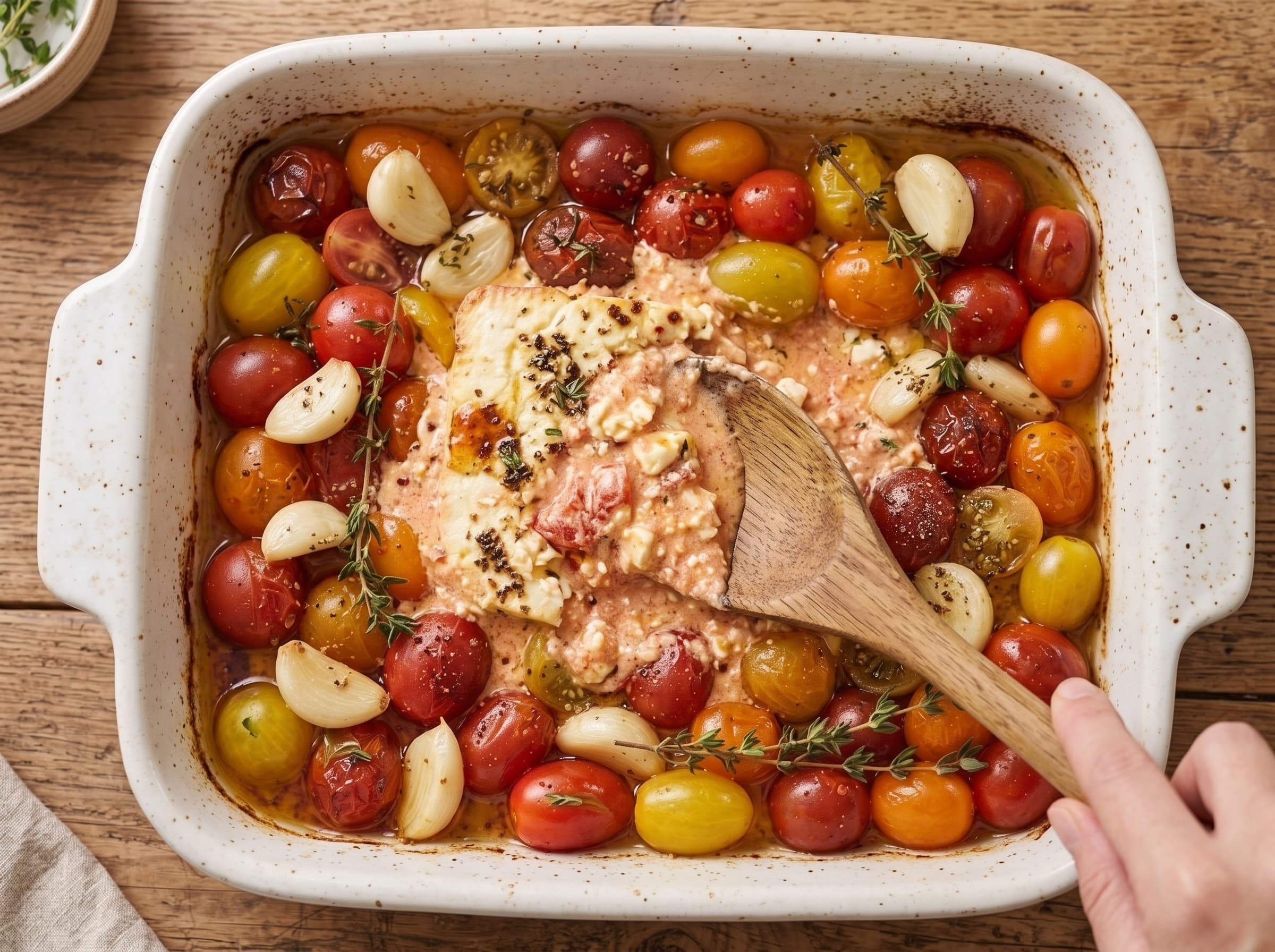 Hot Honey Baked Feta Pasta | Sweet & Spicy Viral Dinner — step 4
