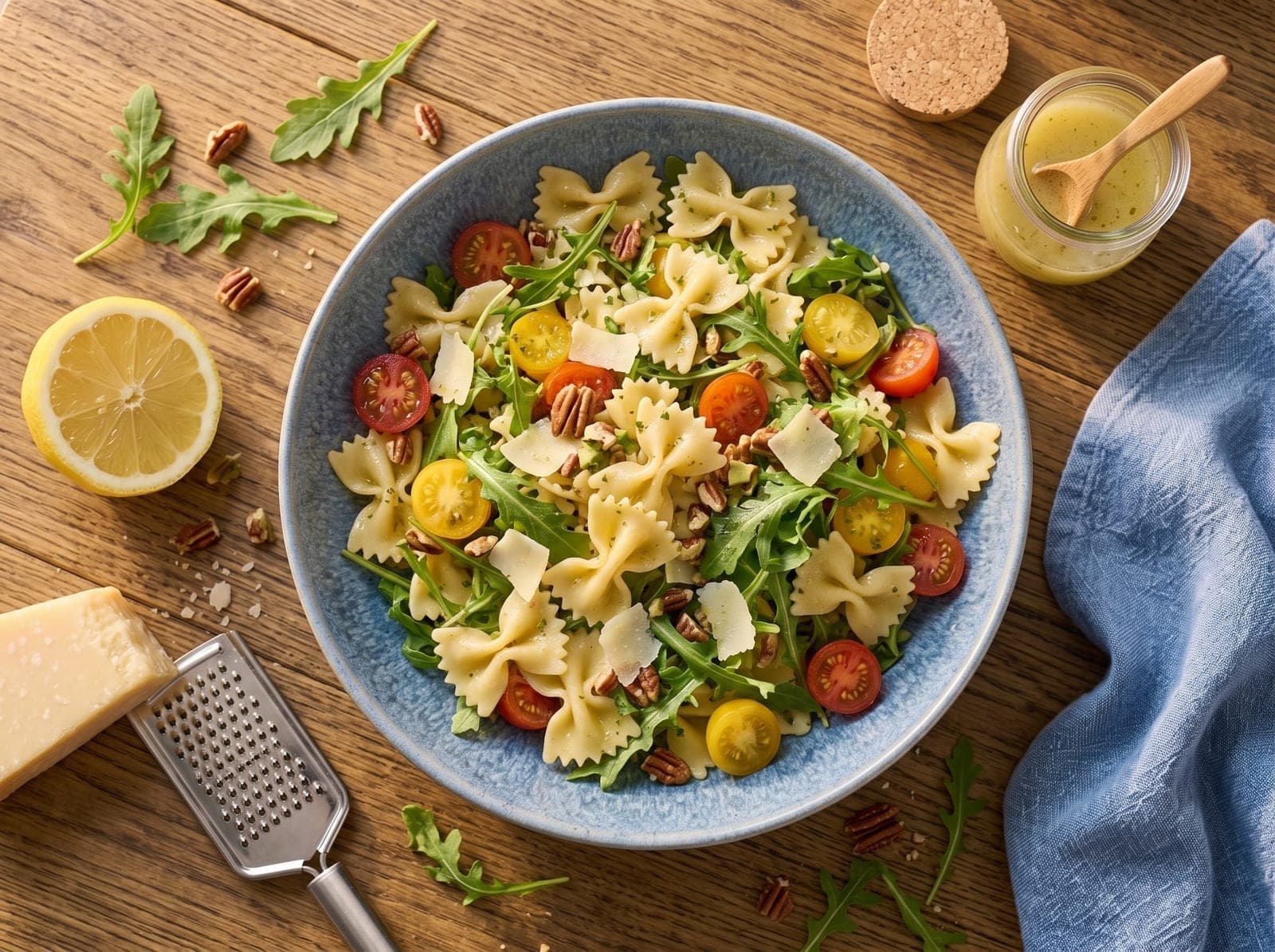 Lemon Arugula Pasta Salad — step 1