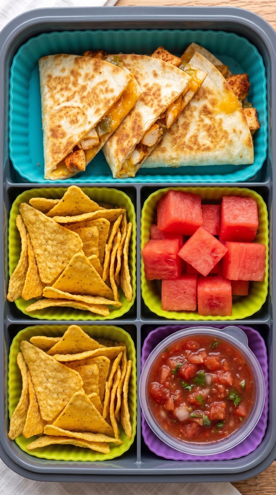Mini Chicken Quesadilla Bento Box