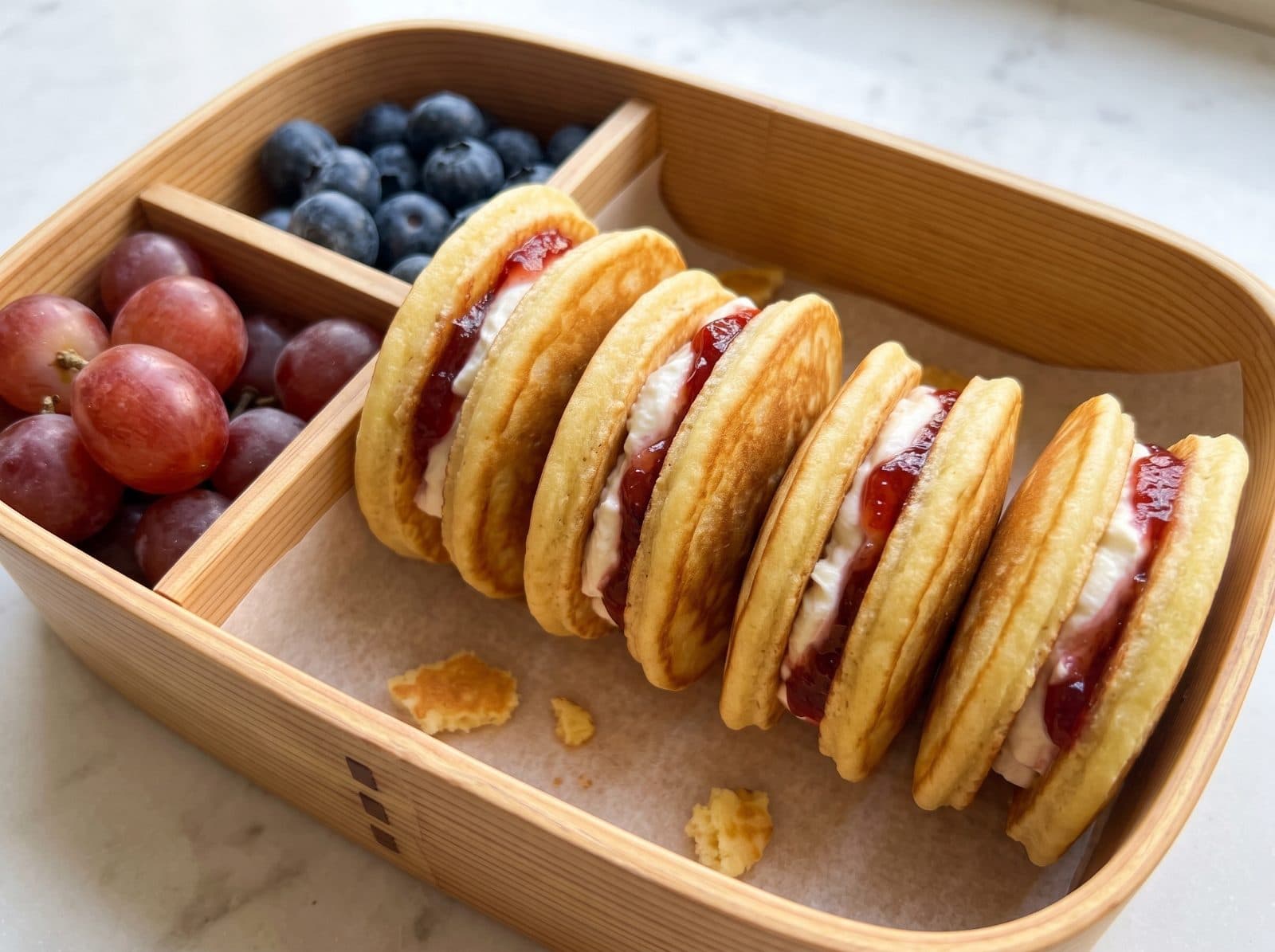 Mini Pancake Sandwich Bento Box — step 6