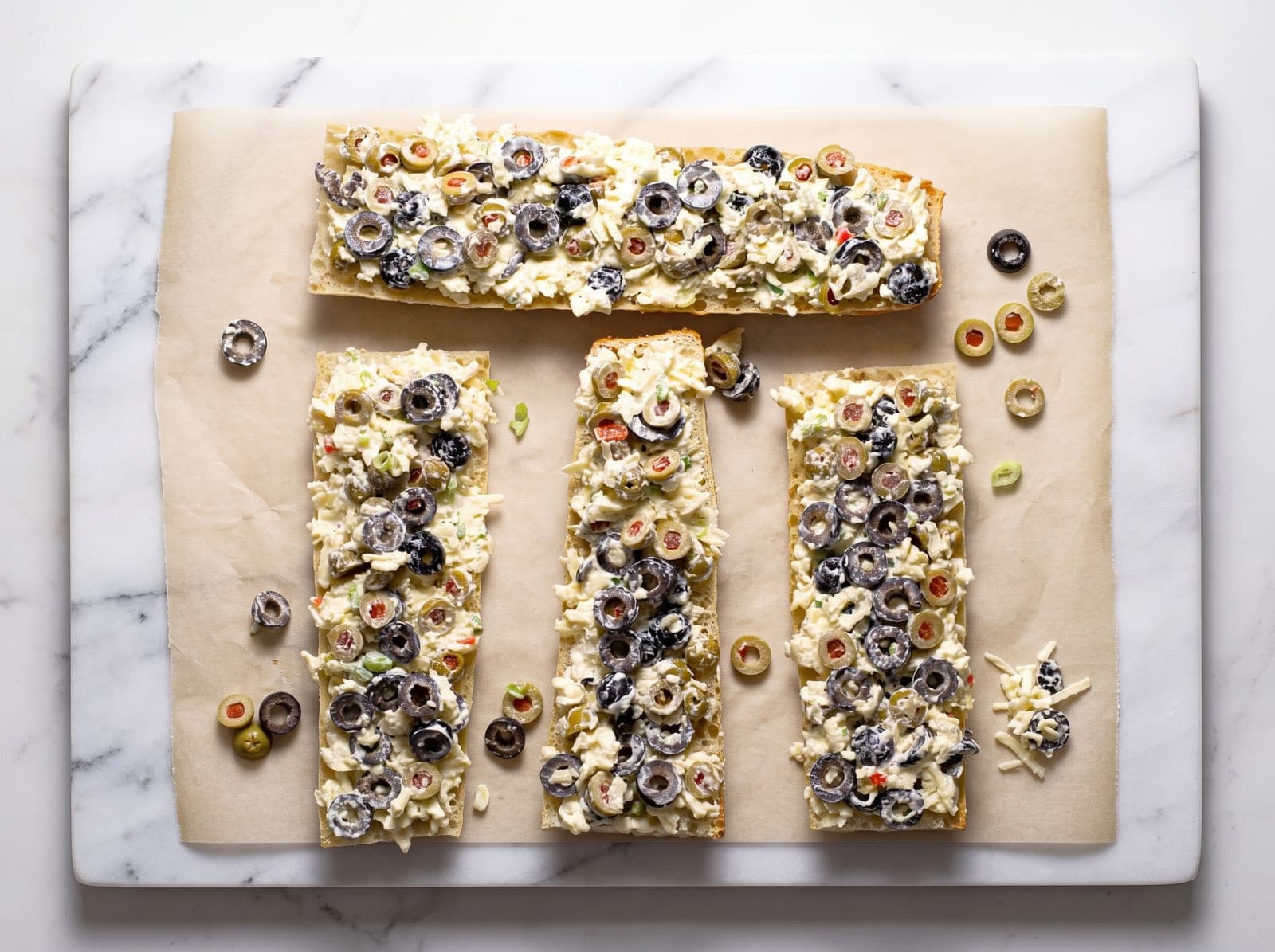 Olive Cheese Bread — step 1