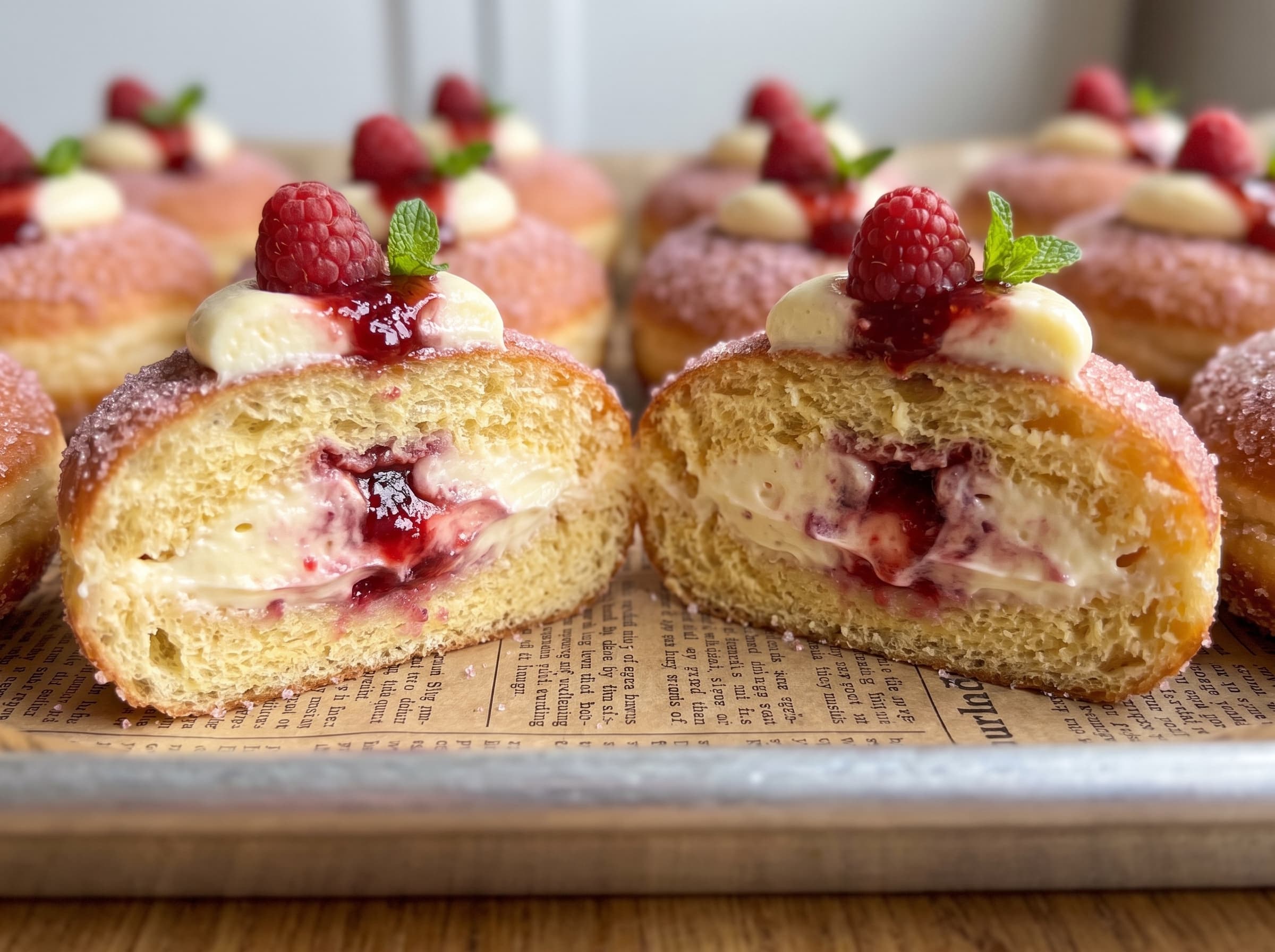 Raspberry Cheesecake Donuts — step 9